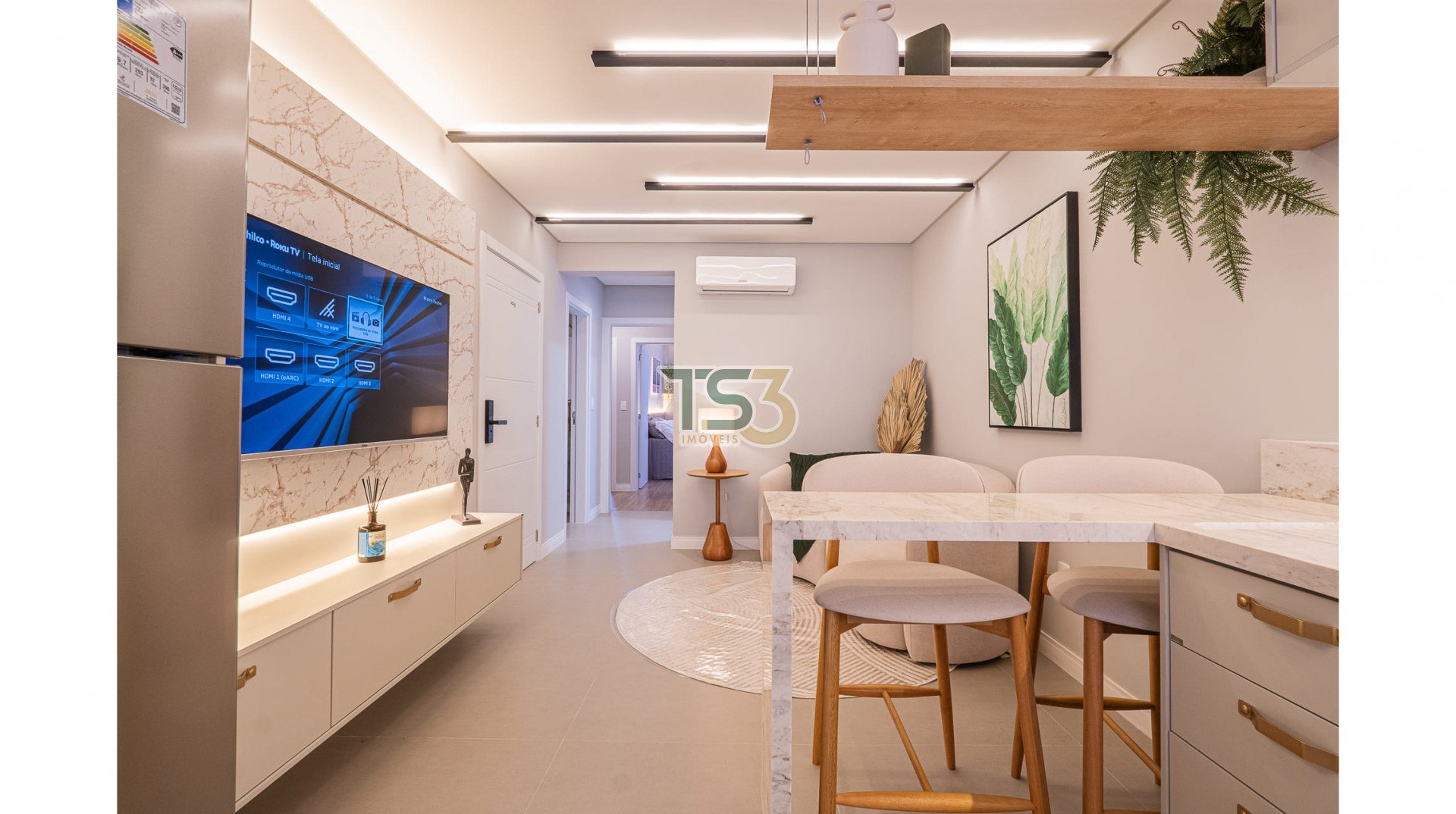 Foto de Apartamento pronto e mobiliado com  02 suítes e  área de lazer completa em Balneário Perequê!